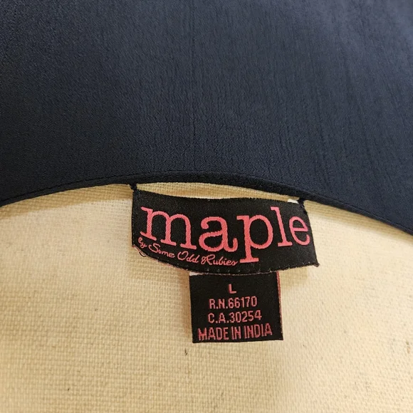 NWT - Maple Navy Cold Shoulder Dress - Picture 11 of 12